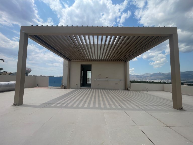 Βιοκλιματική πέργκολα FUTURA σε οικία ιδιώτη στην Πέυκη 4
